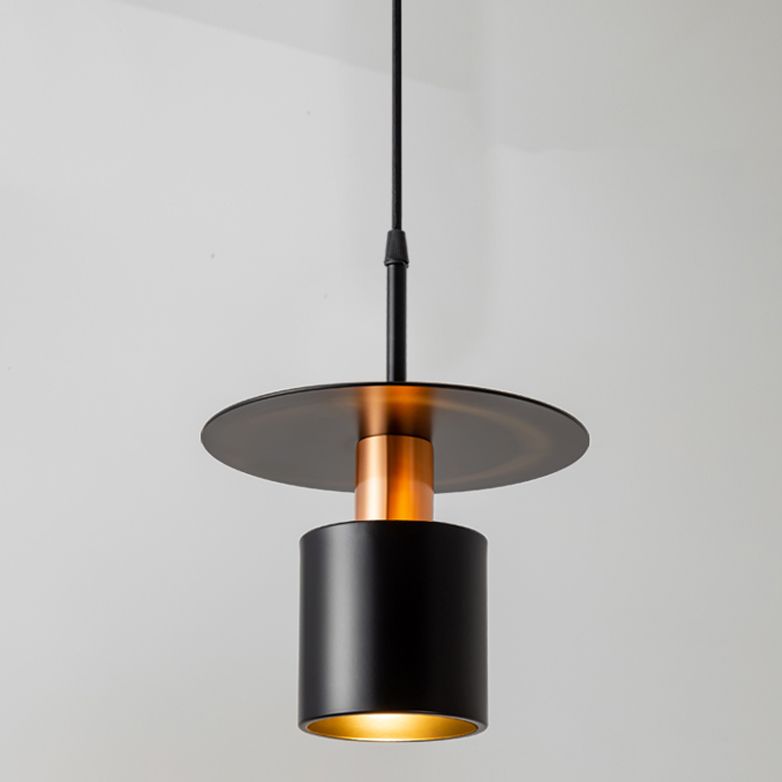 Lampe suspendue à la teinte en métal simple luminaire pendentif pour salle à manger du salon
