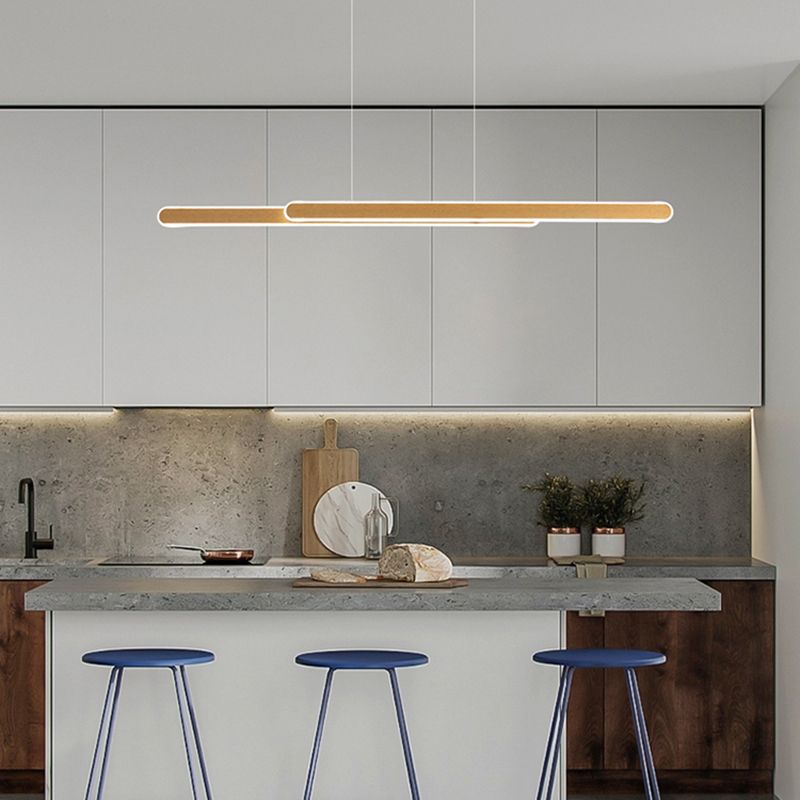 Linearinselanhänger führte die nordische moderne Deckenpendelleuchte für Büro