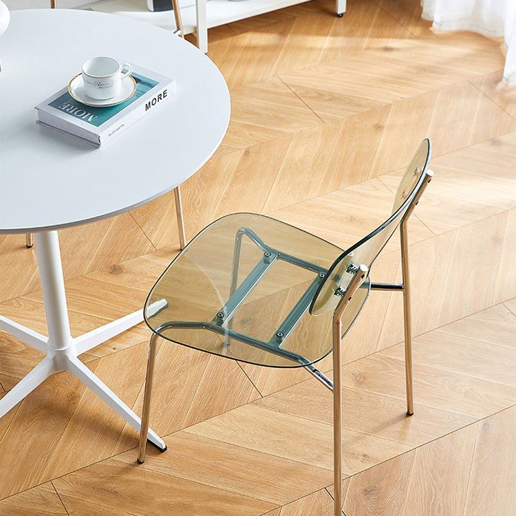 Mesa de comedor redonda contemporánea de metal mesa de madera para comedor y cocina