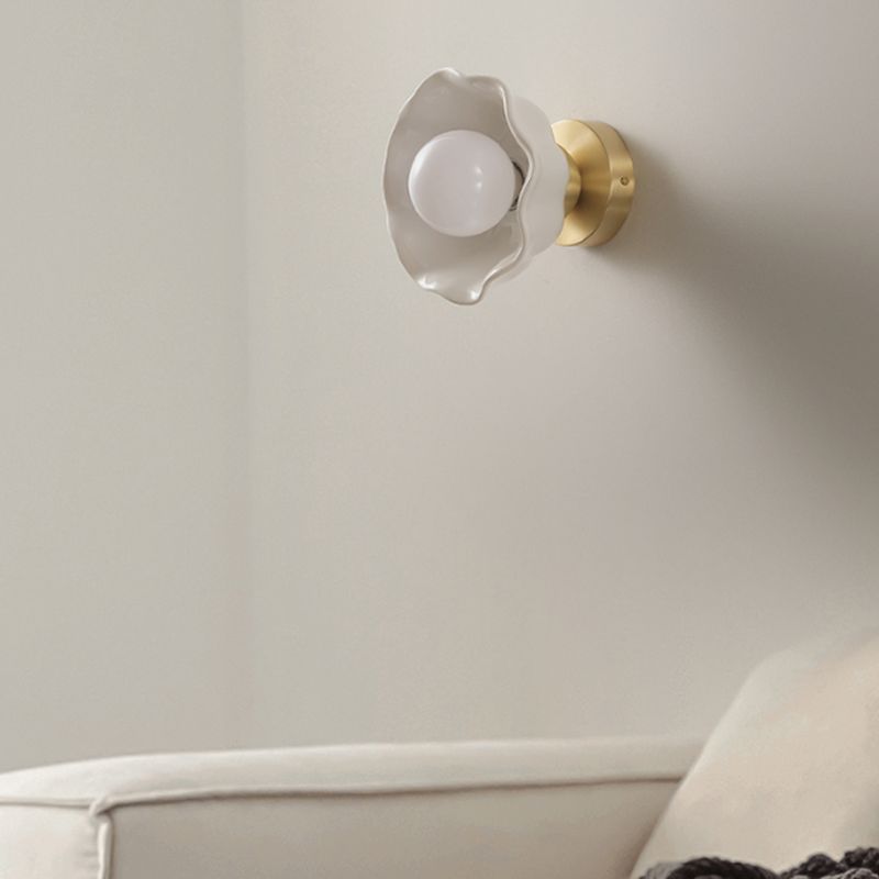 Modernism Wall Sconce Ceramic Wall Light Fixture for Bedroom