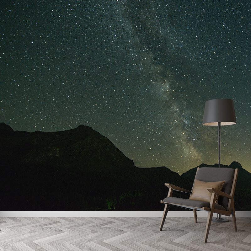 Cosmic Night Mural Water Resistant Decorative Wall Decor for Sleeping Room