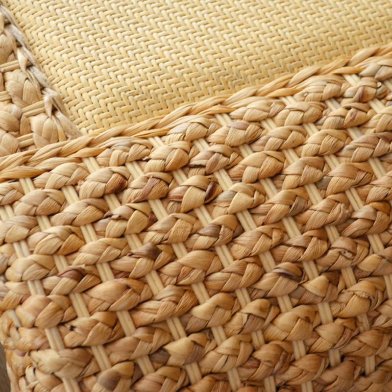 Contemporary Style Rectangle Patio Table Wicker in Brown for Home