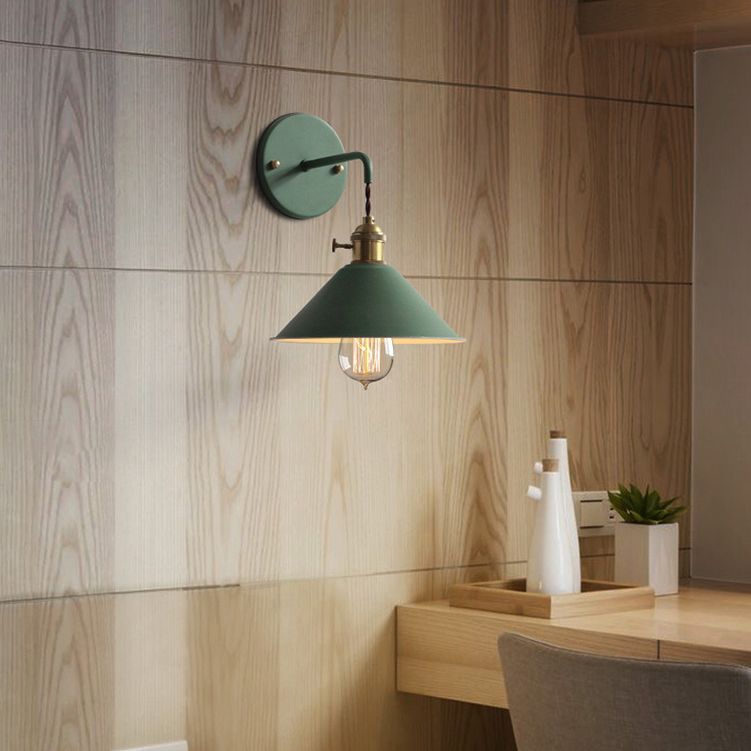 Moderne nordische Makkaron -Hängende Wandlampenmeinungskegelwandleuchte für Innenräume