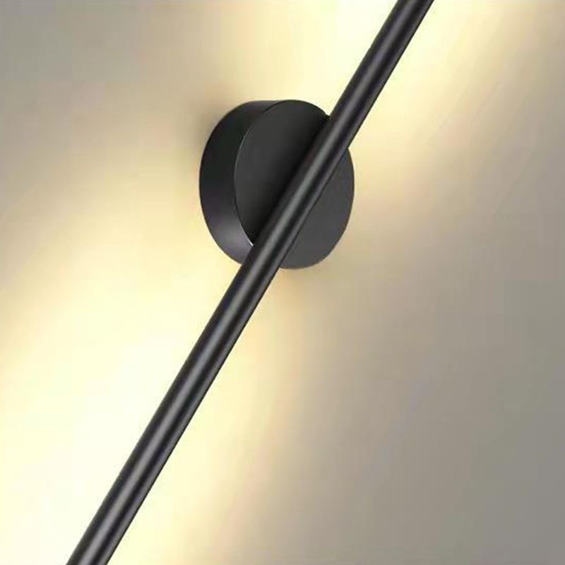 Metal Linear Sconces Indoor Contemporary 1 Light Wall Light Fixture for Bedroom