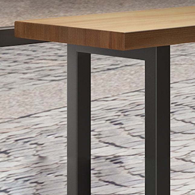 Modern Bar Table Set 1/7 Pieces Rectangle Pine Wood Counter Table for Shop