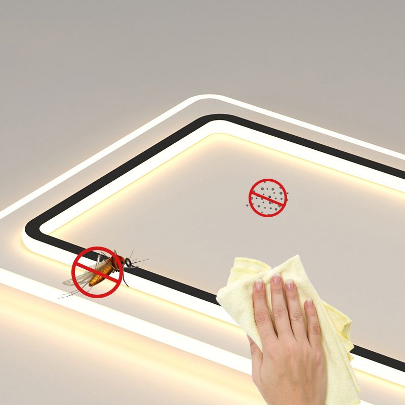 Modern Style Geometrical Flush Ceiling Lights 1-Light Acrylic Flush Mount Led Fixture