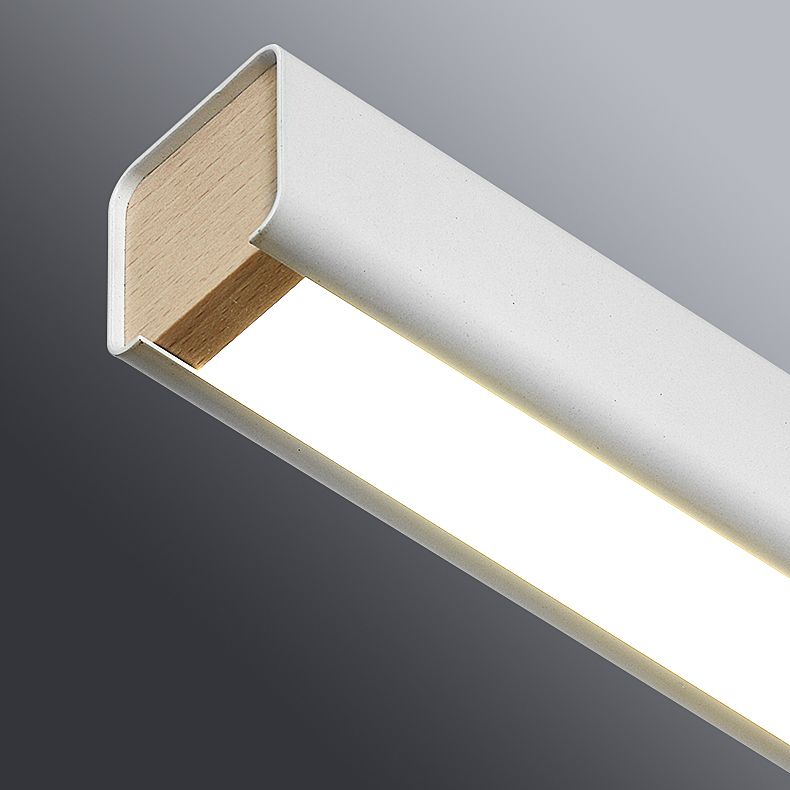 Simple Style Rectangle Island Light Fixture 1-Light Restaurant Hanging Lamp