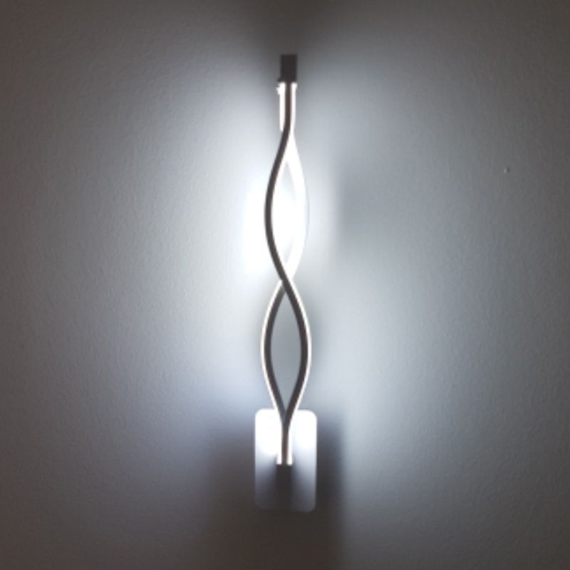 Moderne Style Twist Wall -Lampe Metall 2 Lichter Wandbeleuchtung für Schlafzimmer Wohnzimmer