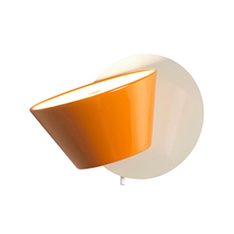 Nordic Style Aluminum Wall Light Circle Shape Rotatable Wall Lamp for Living Room