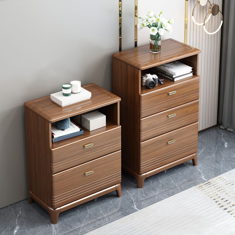 Mid-Century Modern Chest Straight Legs Side Cabinet with Drawer