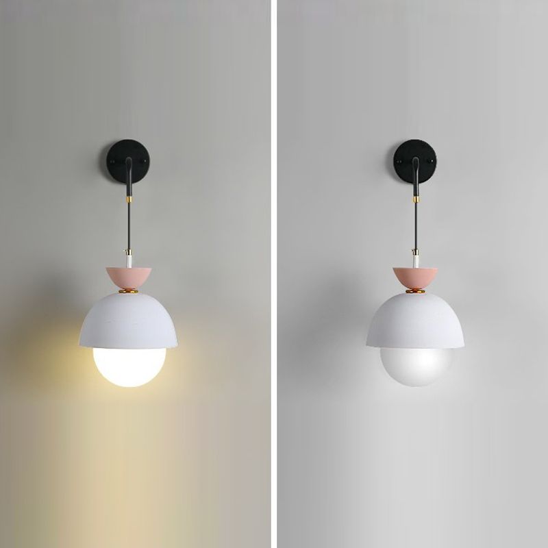 Modern Globe Shape Wall Sconce Lights 1 Light Wall Light for Dining Room