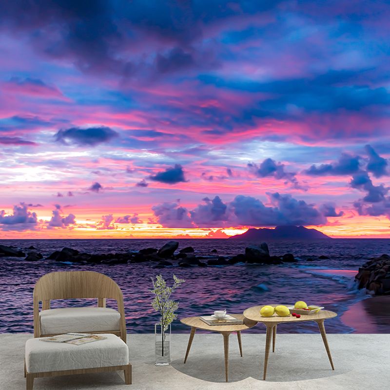 Tropical Beach Shore Vacation Moisture-Resistant Murals, Personalized Size Available