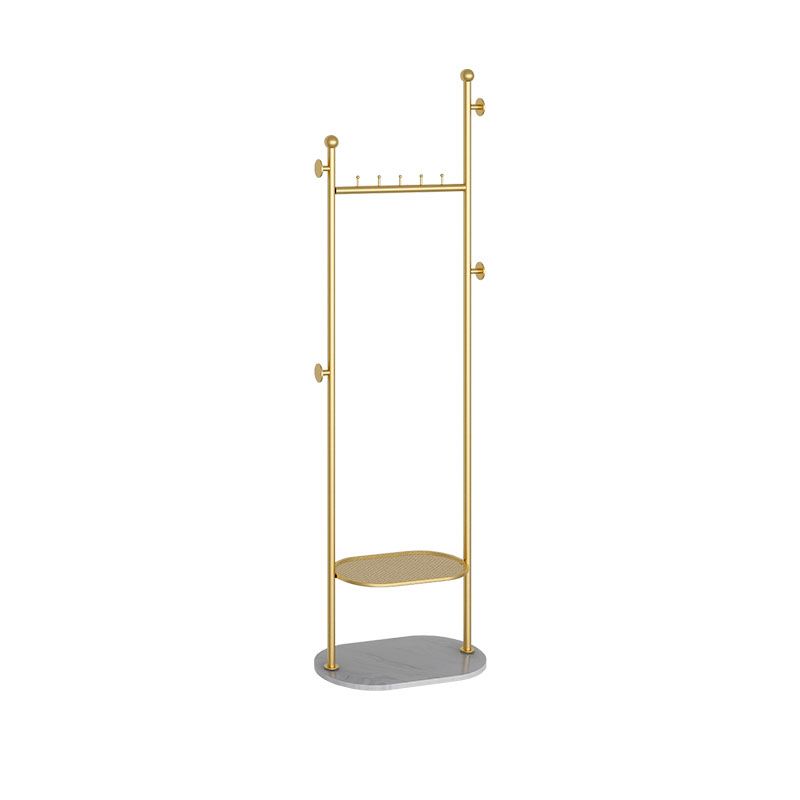 Contemporary Hall Stand Metal Hooks Included No Distressing Free Standing Coat Rack