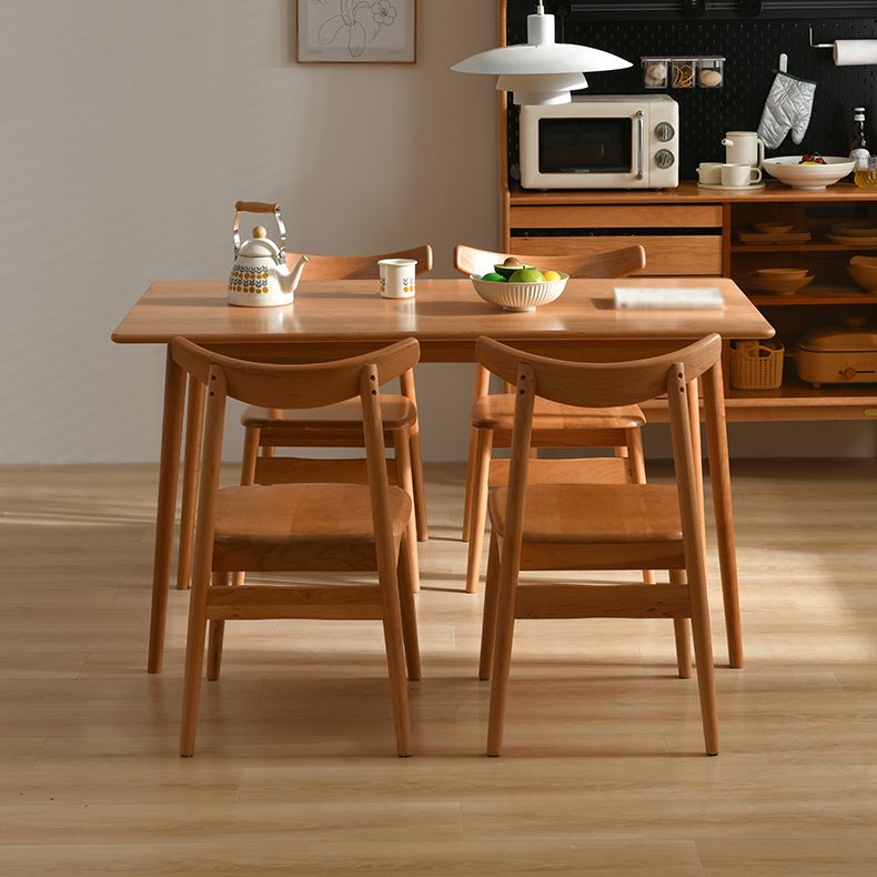 Modern 1/3/4/5 Pieces Dining Room Set Solid Wood Dining Table and Chairs