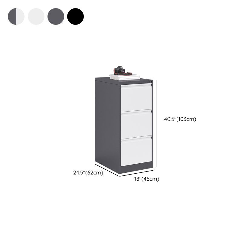 Modern File Cabinet Pure Color Metal Filing Cabinet for Home Office