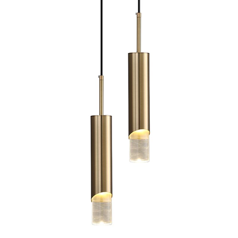 Lampada a led Lampada Simplicità Illuminazione a sospensione con una chiara tonalità acrilica per camera da letto