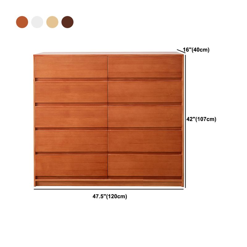 15.74" Wide Accent Chest Pine Rectangle Standard Chest with Drawers