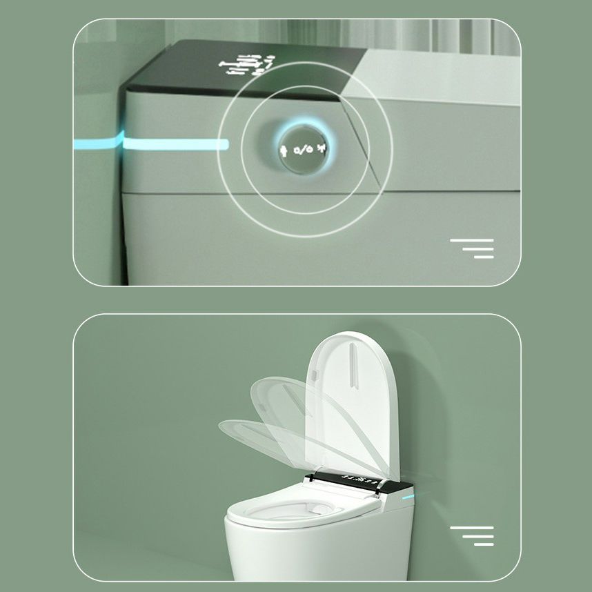 Modern Flush Toilet One Piece Toilet Floor Mounted ABS Siphon Jet Urine Toilet