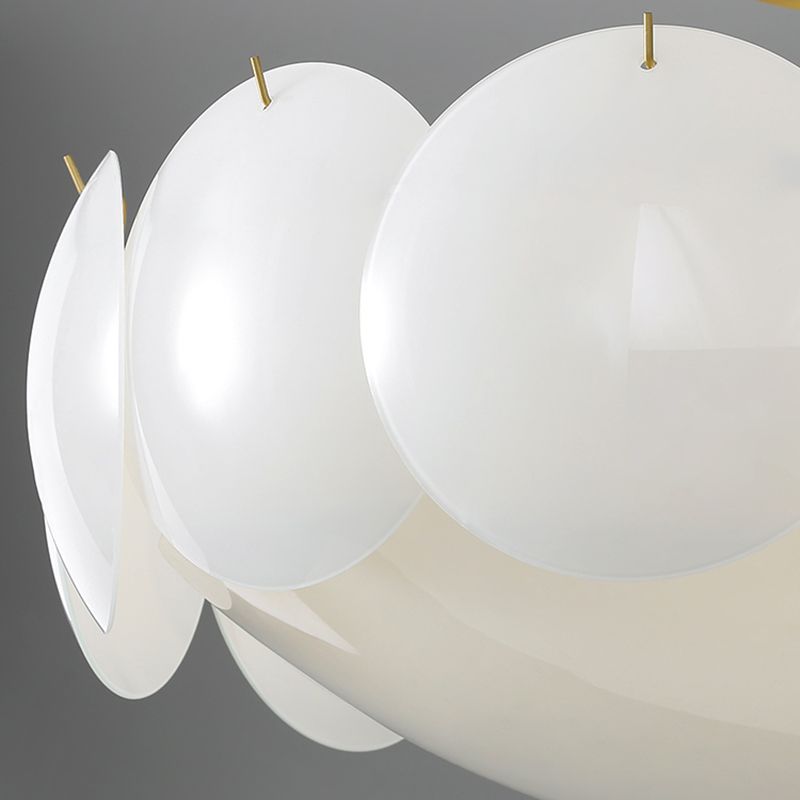 Modern Ceiling Light Creative Flush Mount Ceiling Light Fixture with Glass Shade