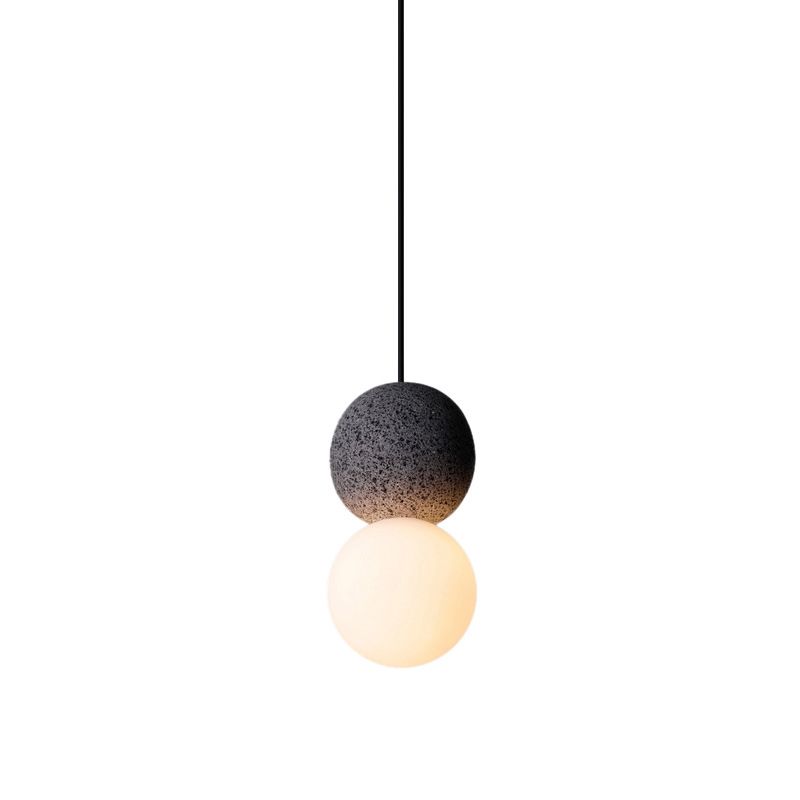 Cement Ball Suspension Light Modern Style 1 Light Hanging Light Fixtures