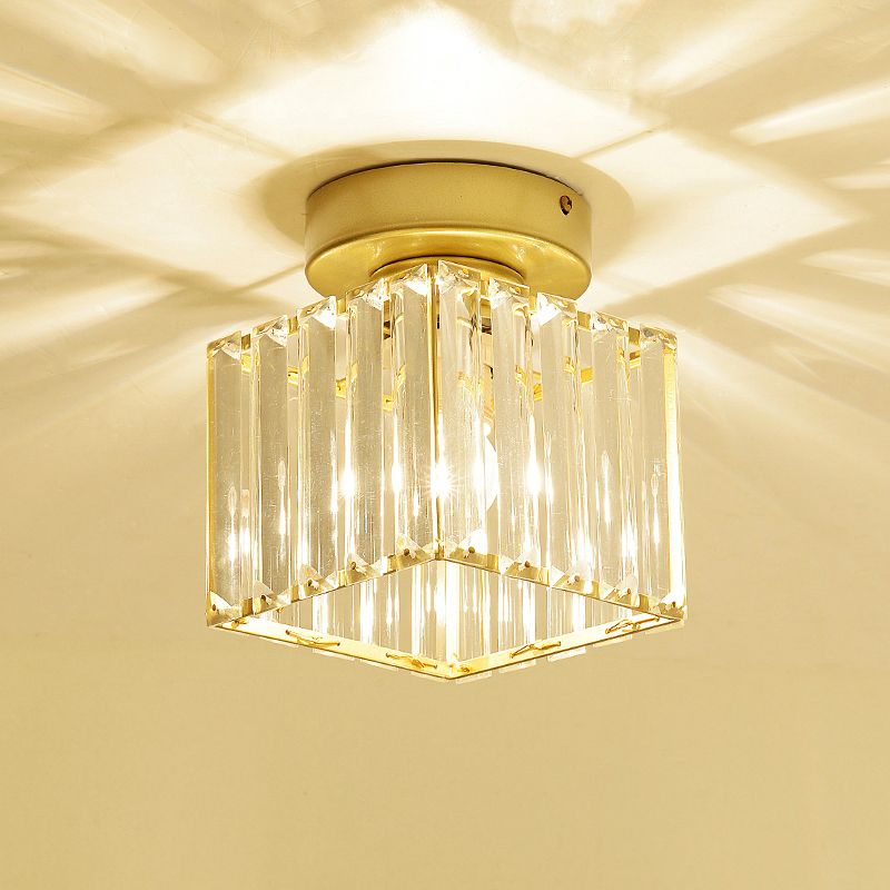 Luminaire à chasse d'eau contemporain Crystal 1 Lumières Lumières à chasse d'eau pour le salon