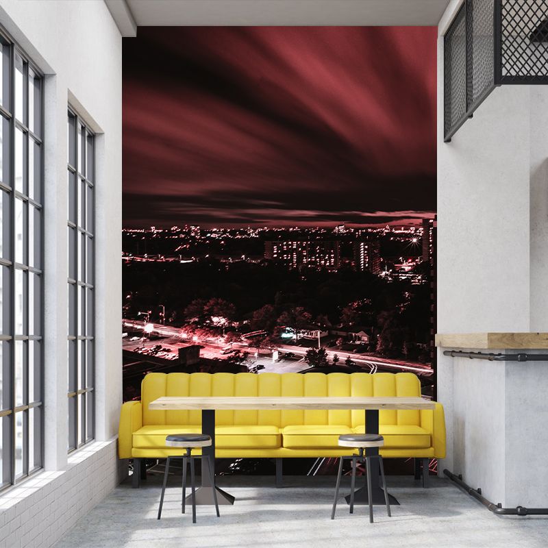 Eco-friendly Wall Mural Wallpaper Urban Scenery Photography Sitting Room Wall Mural