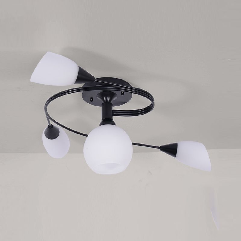 Glass Geometric Shape Flush Mount Light Modern-Style Multi Lights Flush Ceiling Light