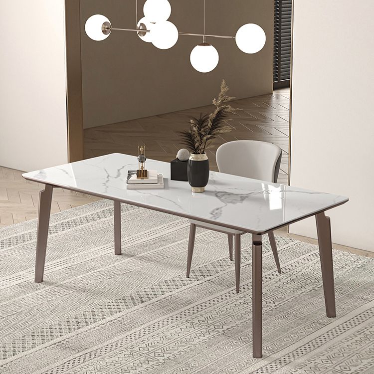 Designer Style Sintered Stone Dining Set Rectangle 1/2/4/5/7 Pieces Dining Room Table Set