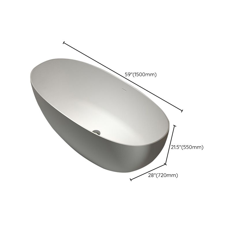 Stone Soaking Bathtub Antique Finish Freestanding Modern Bath Tub