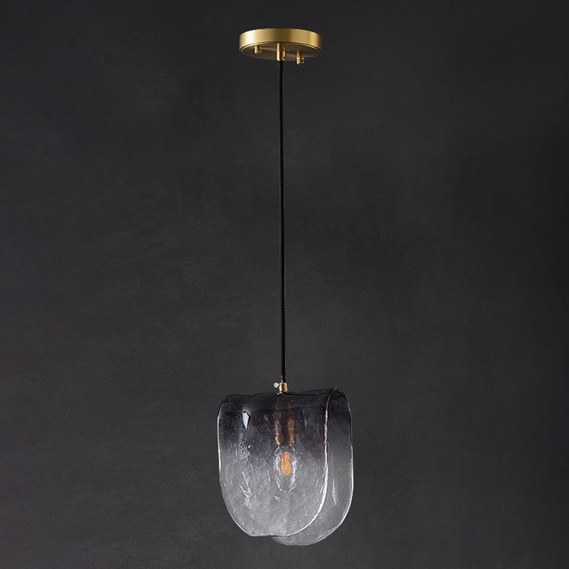 Verre moderne 1 luminaire de pendentif lumineux salon Light Hanging Light
