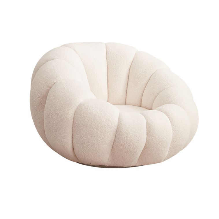 Contemporary Papasan Chair with Sewn Pillow Back and Solid Wood Frame