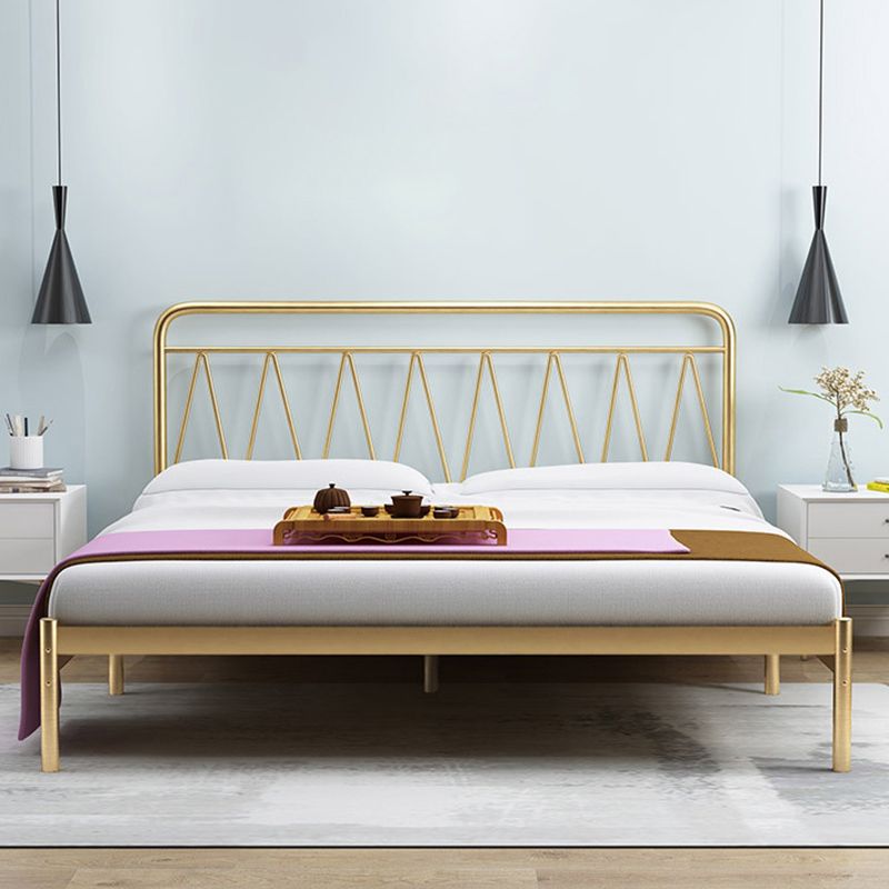 Open-Frame Metal Bed 43.30 Inch High Wire-Grid Rectangular Bed Frame