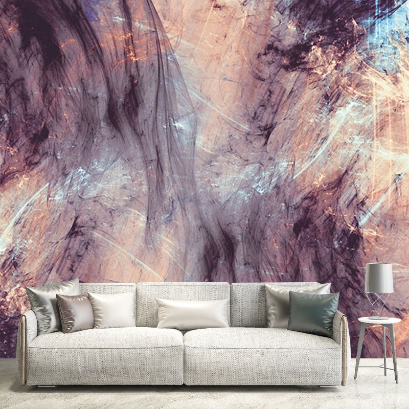 Abstract Rock Texture Wall Murals Modern Art Non-Woven Fabric Wall Covering in Brown