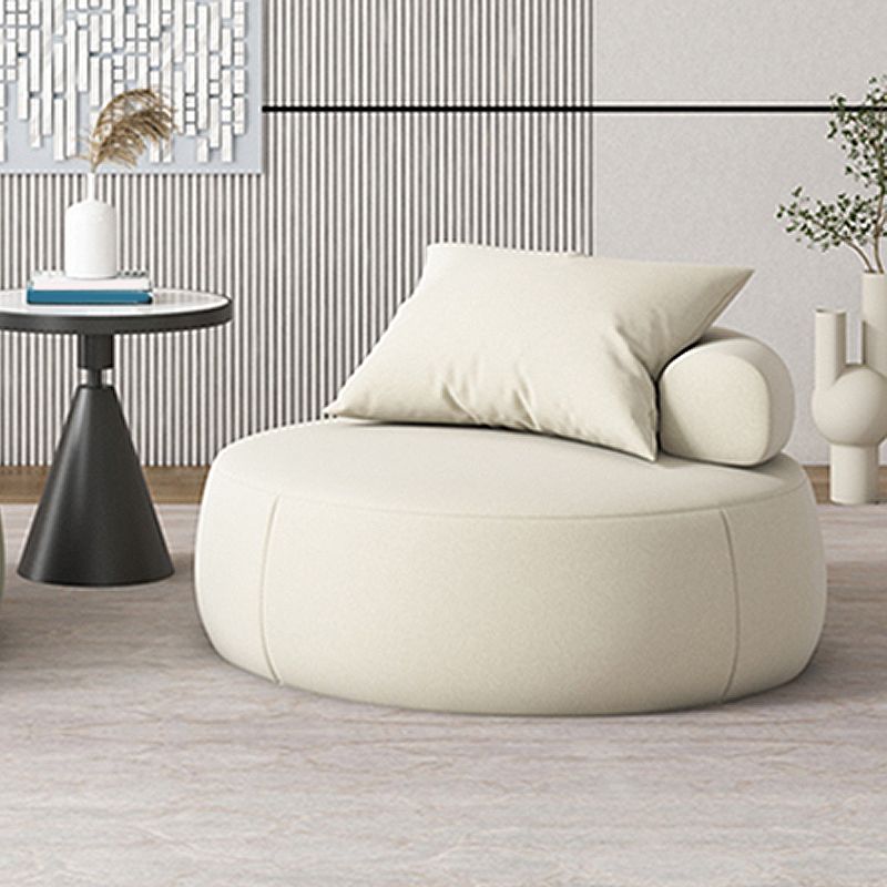 Faux Leather Chair Armless Solid Wood Frame Chair for Living Room