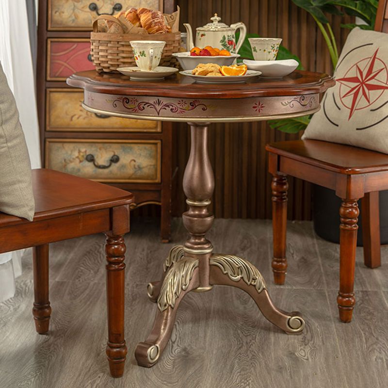 French Country Distressed Cocktail Table Wooden Coffee Table for Home