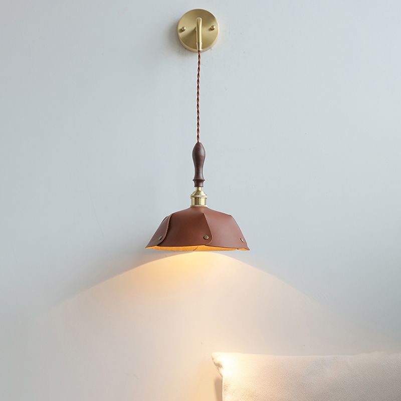 Modernism Wall Hanging Light Brown Sconce Lighting for Bedroom