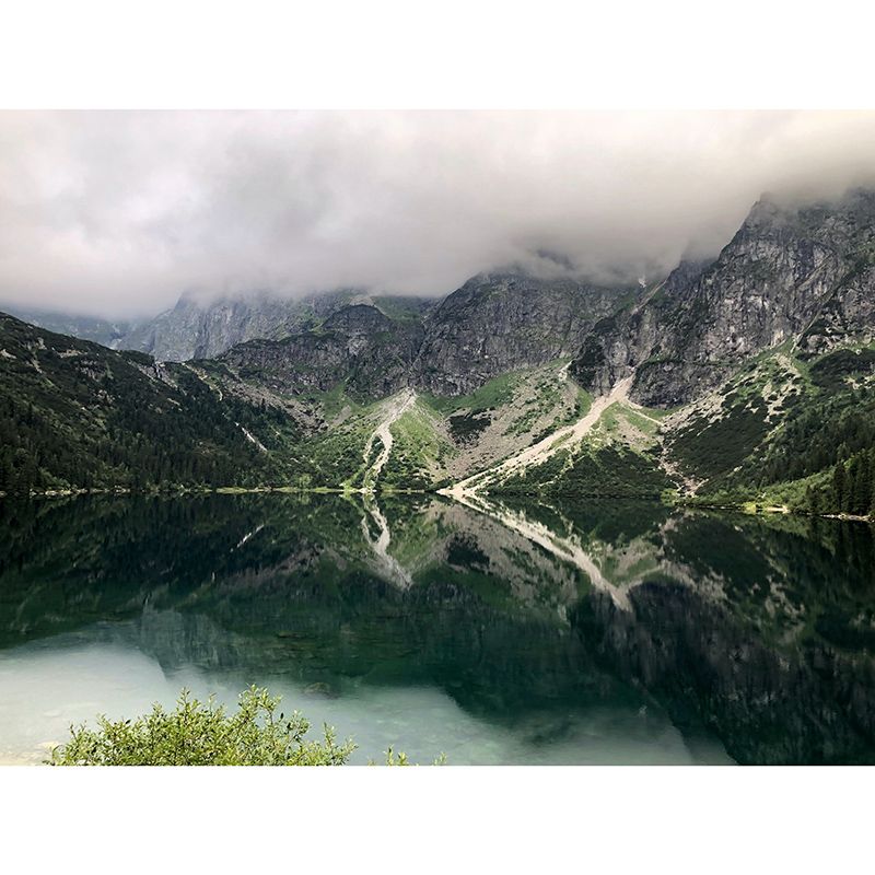 Modern Photography Mural Wallpaper Majestic Mountains Living Room Wall Mural