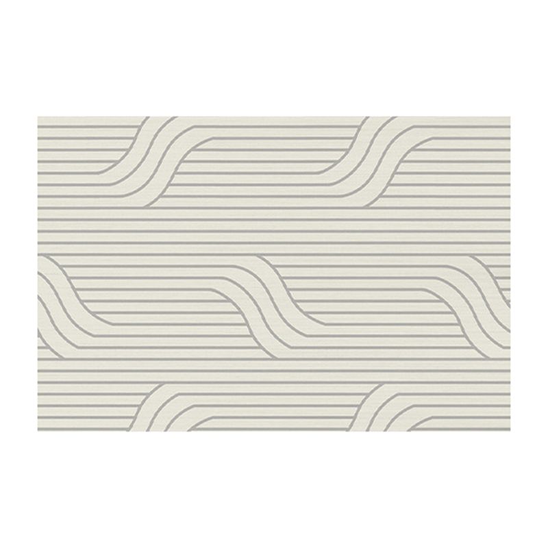 Gray Modern Carpet Polyester Semicircle Carpet Washable Carpet for Home Decor