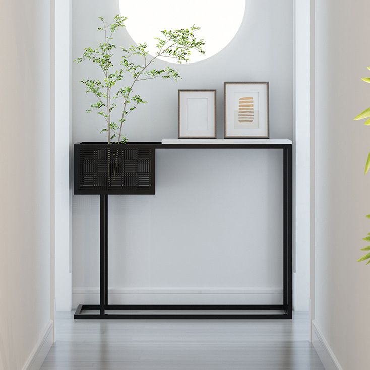 11.8 Inch Wide Contemporary Console Metal Rectangle Console Table