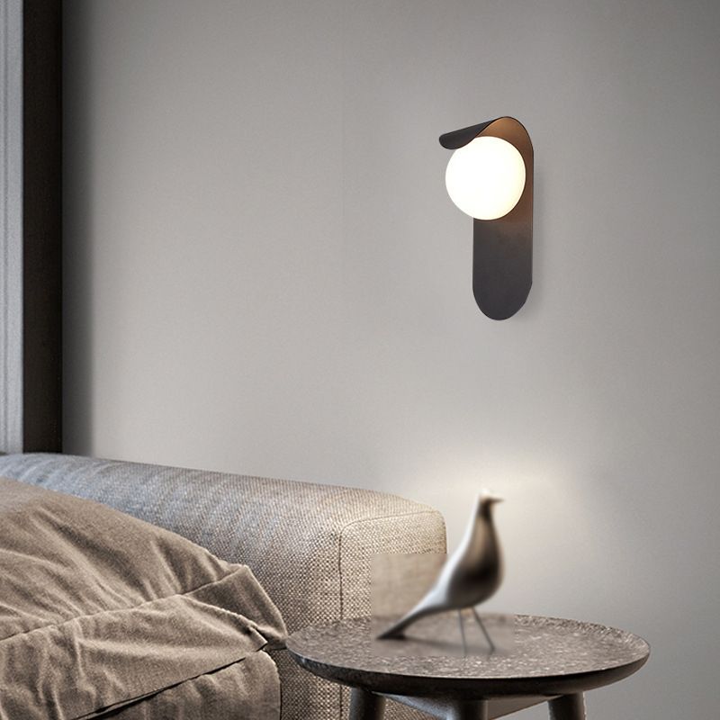 Black/Golden Wall Lighting Contemporary Metal Wall Light Sconces for Foyer