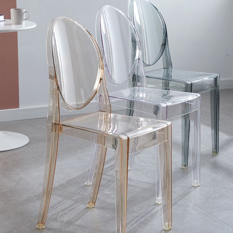 King Louis Back Chair Scandinavian Acrylic Dining Kitchen Room Armchair