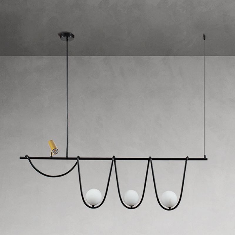 Pendre créatif moderne Light Metal 4-Light Island Light for Dining Room