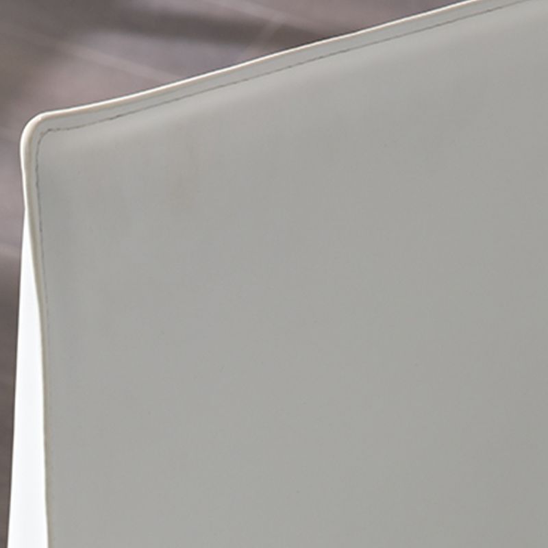 Designer Style Armless Chair Leather Parsons Back Side Chair for Dining Room