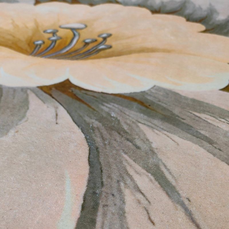 Irregular Flowers Shape Rug Living Room Carpet Polyester Washable Area Rug