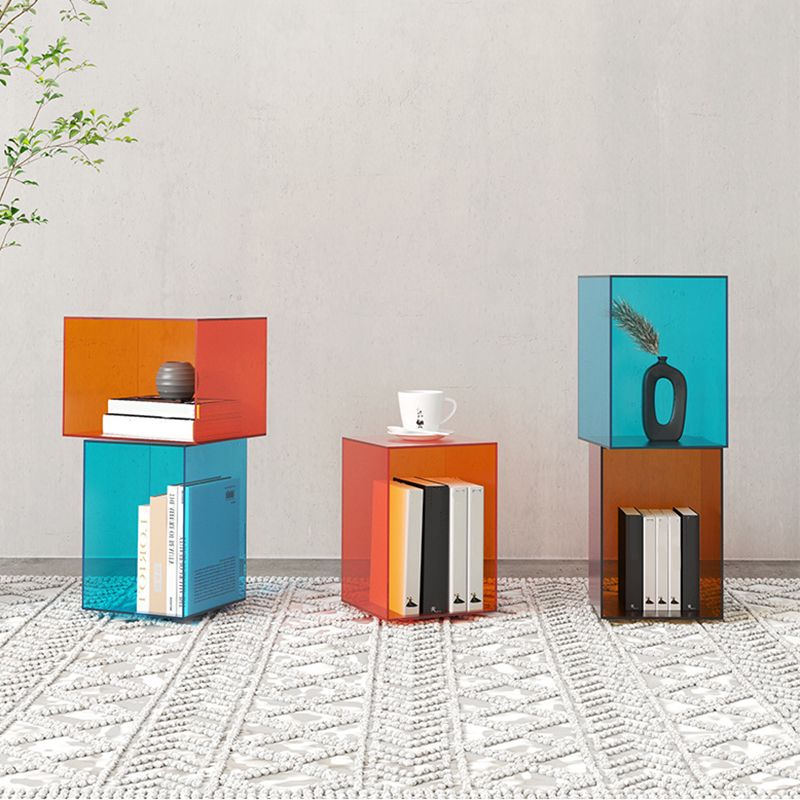 Modern Style Closed Back Bookshelf Acrylic Bookcase for Study Room
