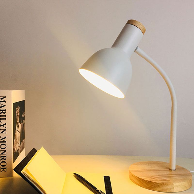 Lampes de table de nuit macaroon Bell 1-Light LAXS DE LA LIGNE AVEC DE L'OBEIE MÉTALES POUR CHAMBRE