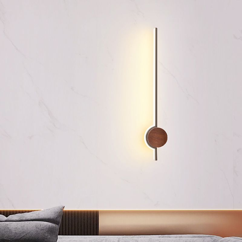 1 Light Metal Linear Wall Lighting Modern Simple Style Wall Mounted Light Fixture