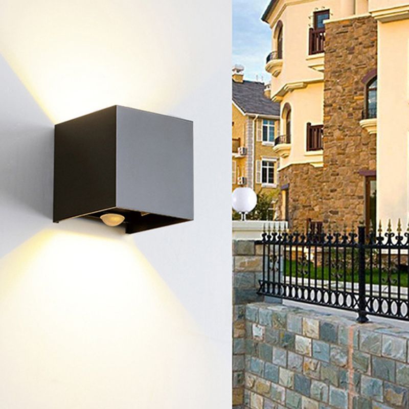 Metal Geometric Wall Light Sconces Minimalism 1 Light Wall Mounted Lamp