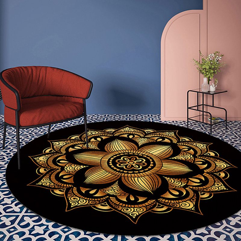 Vintage Teppich Polyester Grafik Teppich Färbung widerstandsfähiger Teppich für Wohnkultur