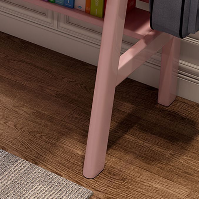 Contemporary Student Table in Solid Wood with Side Storage Hook